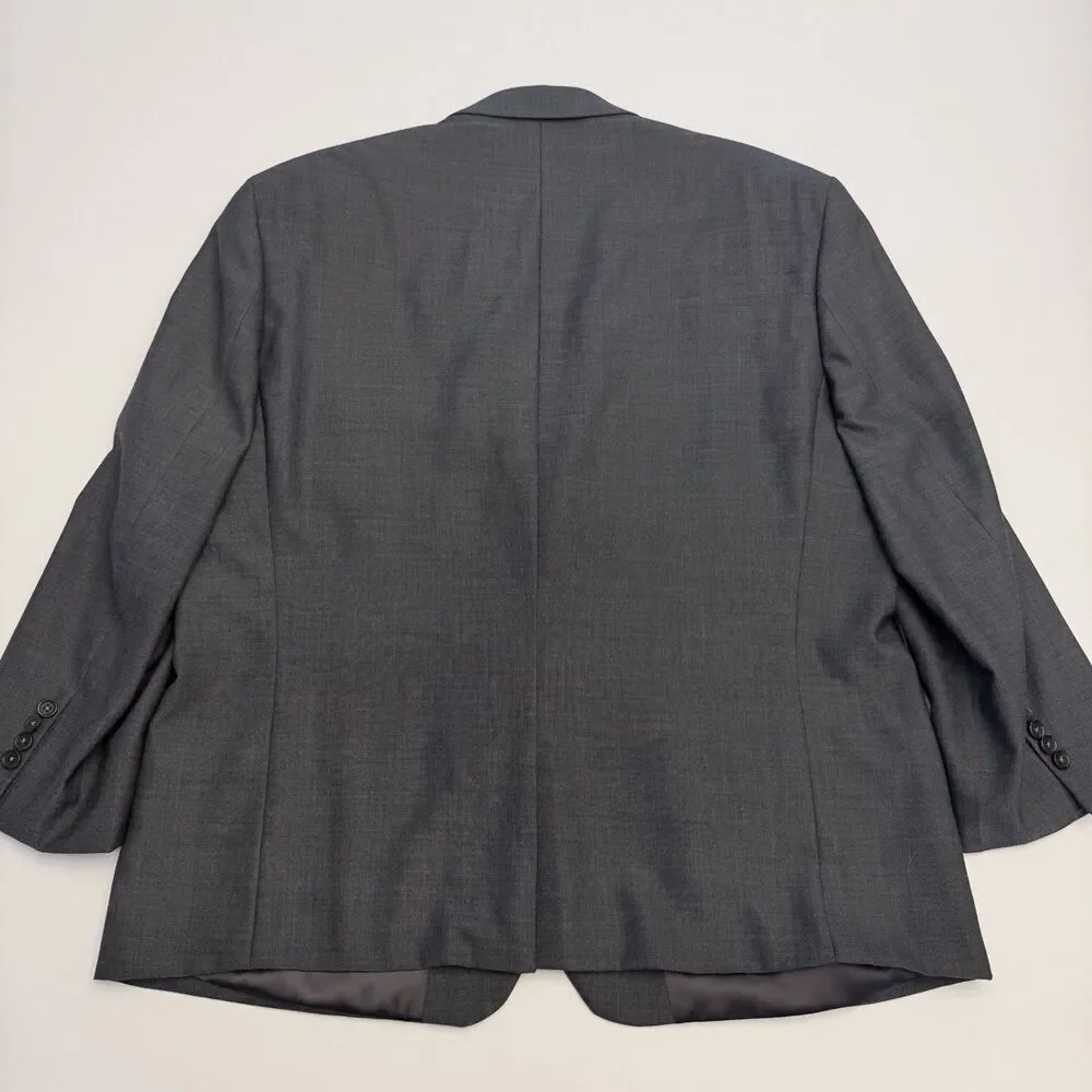 Lauren Ralph Lauren Mens 2 Piece Gray Suit 48L 40x28 Wool Blend Pleated Pants